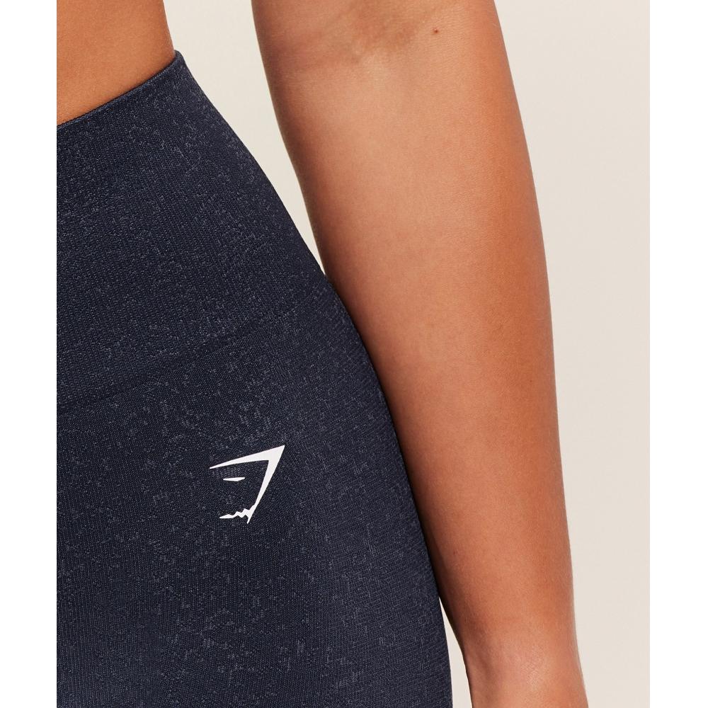 Gymshark Adapt Fleck Bezešvé šortky Těžká modrá Železná modrá B6a1j Ud7z