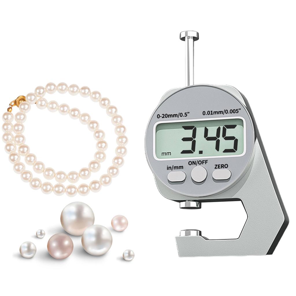 Precisions Digital Thickness Gauge High Accuracy Electronic Micrometer with Clear LCD Display Precise Thickness Meter