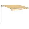 Automatic Retractable Awning 300x250 cm Yellow and White