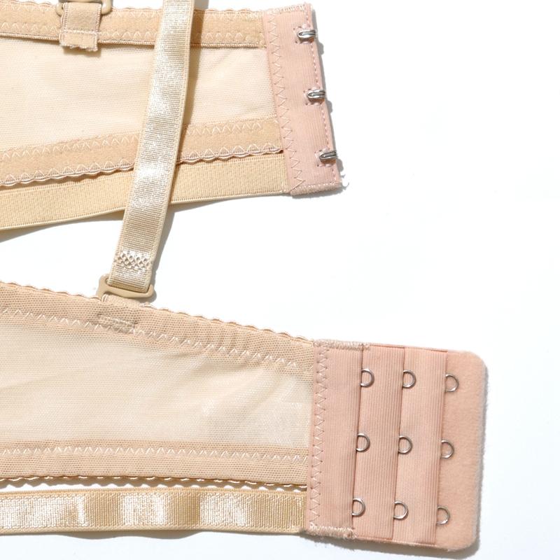 Sujetador Push Up de Encaje para Mujer Diseño Hueco en la Espalda Tirantes Ajustables Con Aros Cómodo para el Uso Diario Sujetador para Mujer