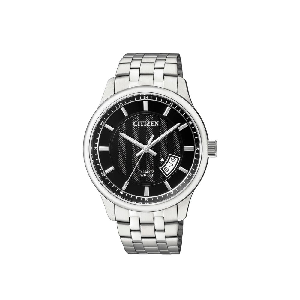 

Citizen Quartz 40 мм Нержавеющая сталь Черный Серебристый