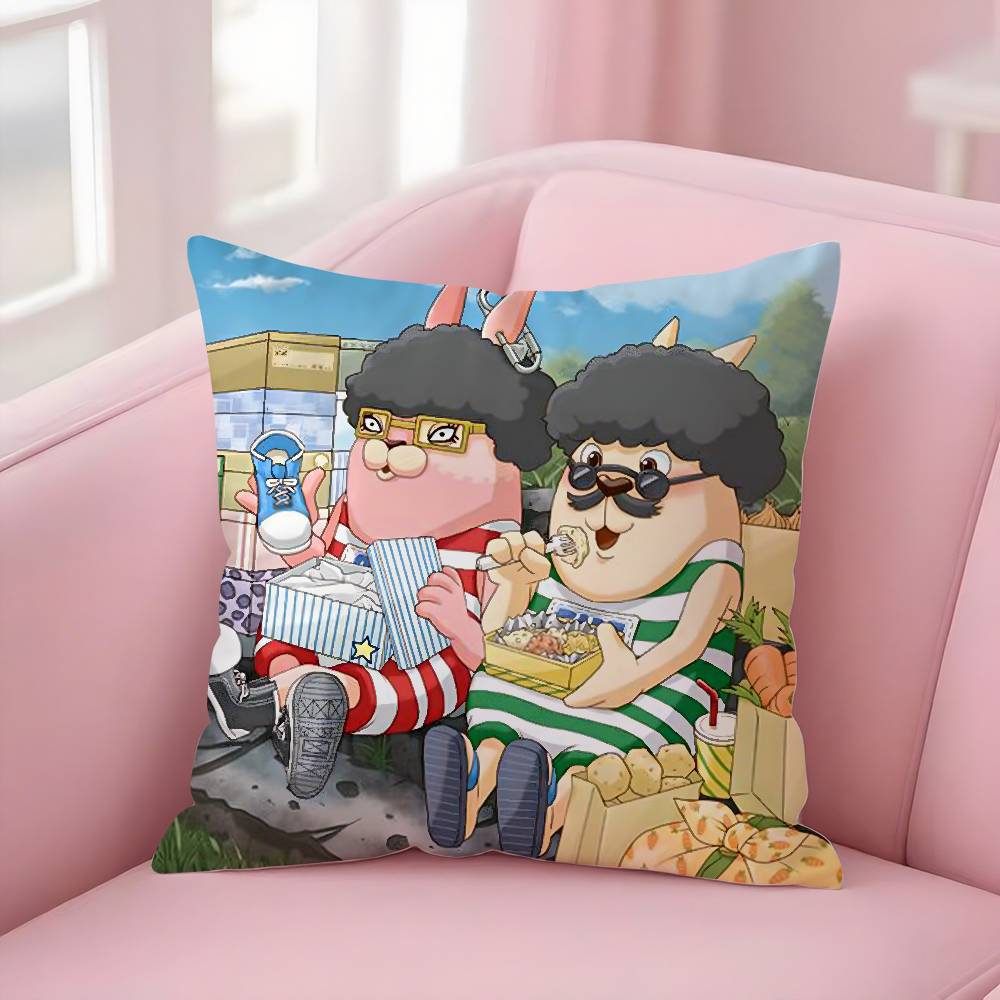 Anime U-Usavich Pillow Case Sofa Short Plush Double-sided HD Printing Room Home Office Gift Cushion Cover