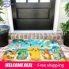Pokemon Beach Party Print Doormat Anti-slip Absorbent Floor Mat for Home Entrance Bedroom Living Room Decor
