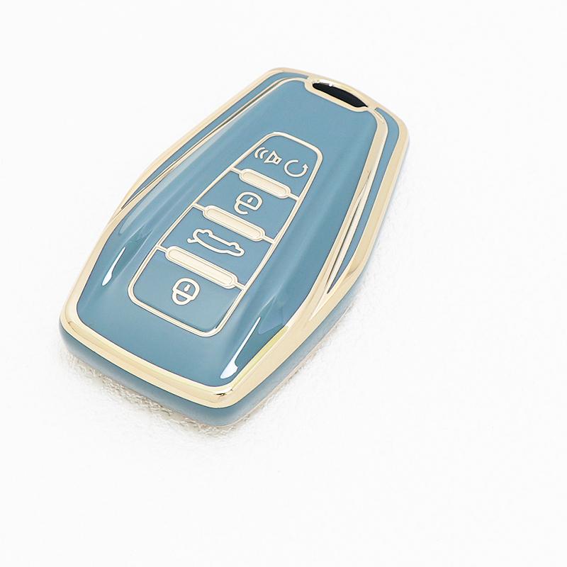 Tpu Car Key Case Cover Auto Shell Fob For Geely Coolray - Atlas Boyue Nl3 Emgrand X7 Ex7 Suv Gt Gc9 Borui