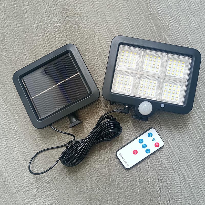 Bright Picture Solar Outdoor Street Light, 120COB, Remote Control, 2-Pack