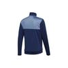 adidas Tracksuit Color Block Stand Collar Zip Up Jacket And Straight Leg Pants Casual Sports Set Men Tracksuits Dark-Blue CD6603