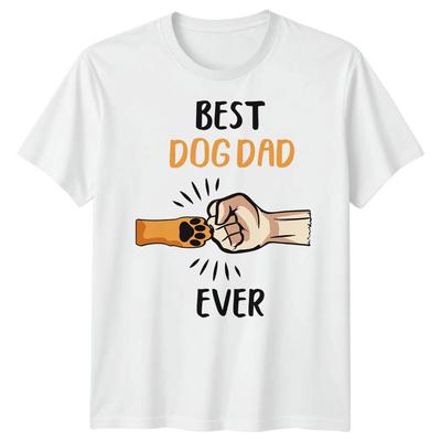 Men Fist Bump Paw Funny Fathers Day T-Shirt Tee Best Dad Ever Papa Life Daddy#FD