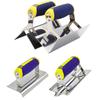 Concrete Hand Edger Stainless Steel Concrete Hand Edger Groover Tools Set Plaster Cement Finishing Wall Corner Plastering Tool
