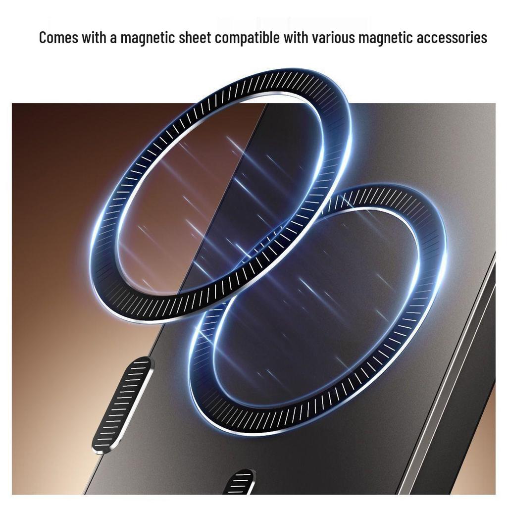 OPPO A6 Pro Drop-Proof Phone Case with Magnetic Ring, Lens Protection, for Men and Women - Premium Feel.