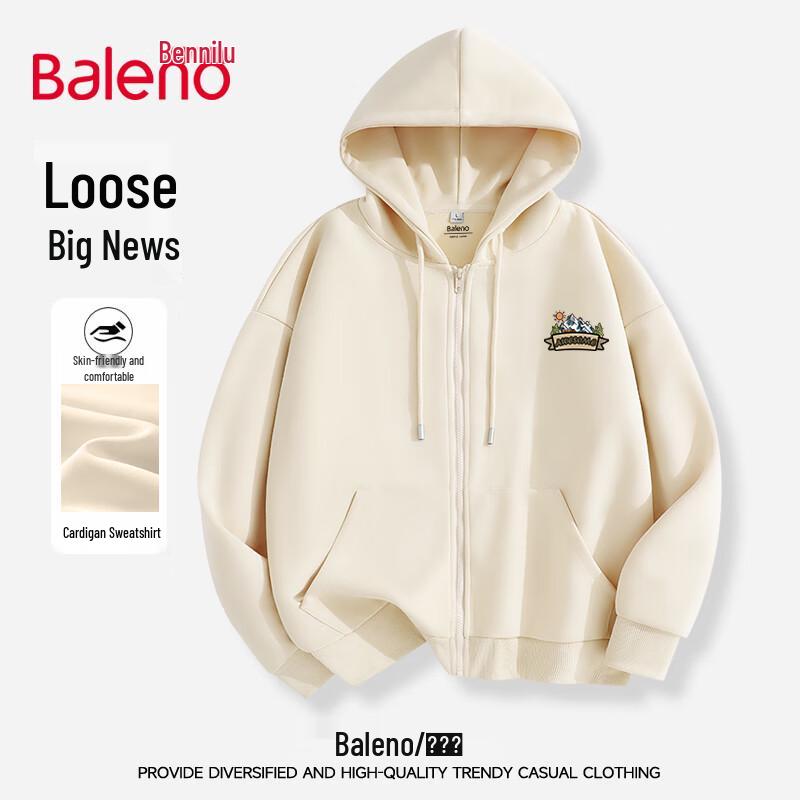 

Baleno Men s Full-Zip Hooded Casual Sweatshirt L