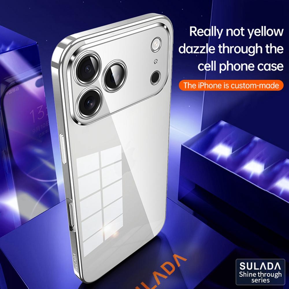 SULADA For iPhone 17 Pro Max Case Ultra Thin Electroplated TPU Clear Phone Cover