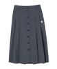 Comoni Nose W Button Pleats Skirt [2 Color]