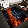 Rocky Arch with Inspirational Quote Rug Non-slip Rug Suitable for Living Room and Bedroom Sofas.