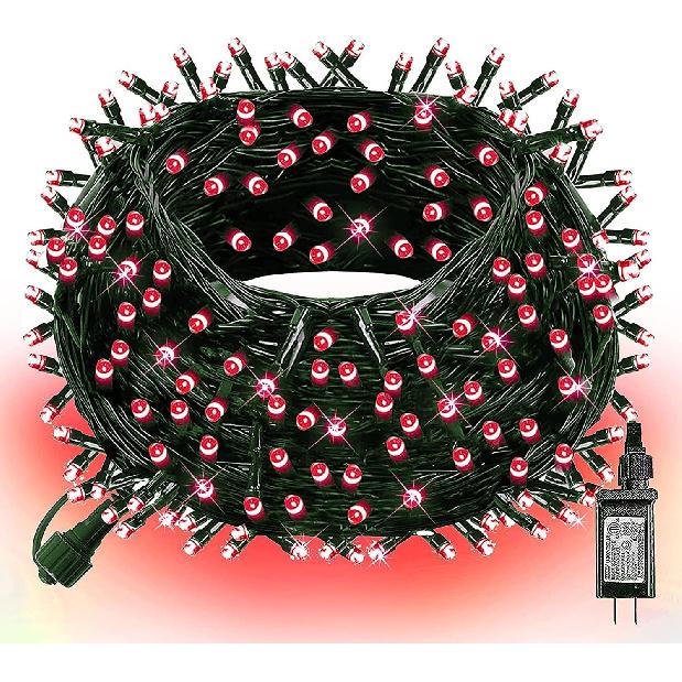 Dazzle Bright 132FT 400 LED Christmas Lights, Christmas String Lights Plug in with 8 Modes, Waterproof Christmas Decorations for Xmas Indoor Outdoor