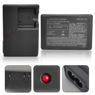 Chargeur LI-40C pour appareil photo Olympus LI-42B,LI-40B,LI-41C,EN-EL10,NP-45,KLIC-7006,D-LI63,CNP-80 chargeur de batterie LI40B,LI42B,LI40C