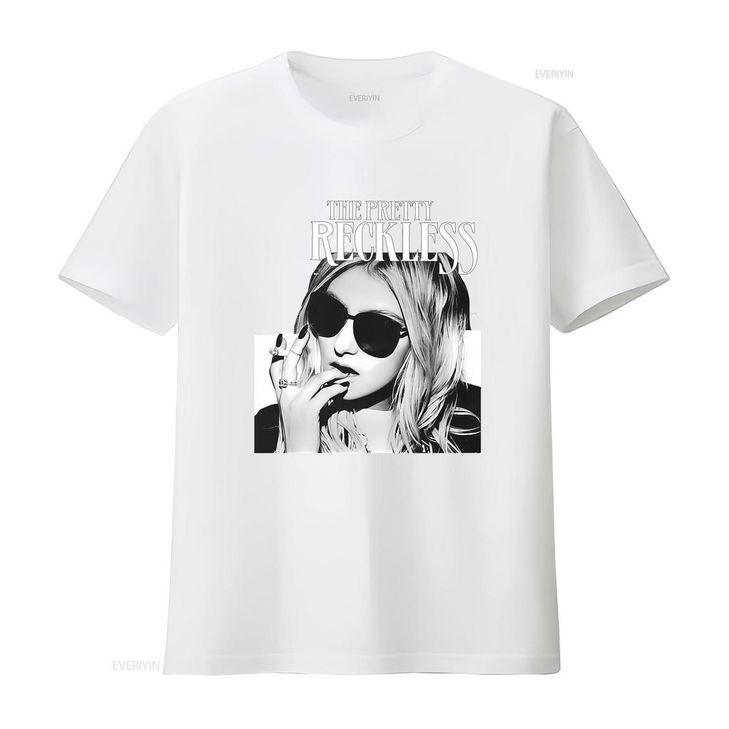 Stylish The Pretty Reckless Band T Shirt Available in Black Sizes S 2345XL vintage Washed homme designer clothes Slightly