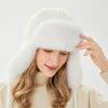 Lei Feng Hat Winter Women's Outdoor Riding Warm Hat Windproof and Cold Rabbit Fur Ear Hat
