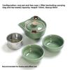 Household Tea Set Teapot Cup Portable Outdoor Kungfu Tea Set One Pot Two Cups Chinese Teas Ceremony Accessories Business Gift