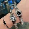 Elegant Kajia Ladies Watch: Geometric Hexagonal Case with Diamond Bezel and Exquisite Band