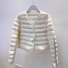 New women's long-sleeved down liner coat with light and thin warm V-neck liner