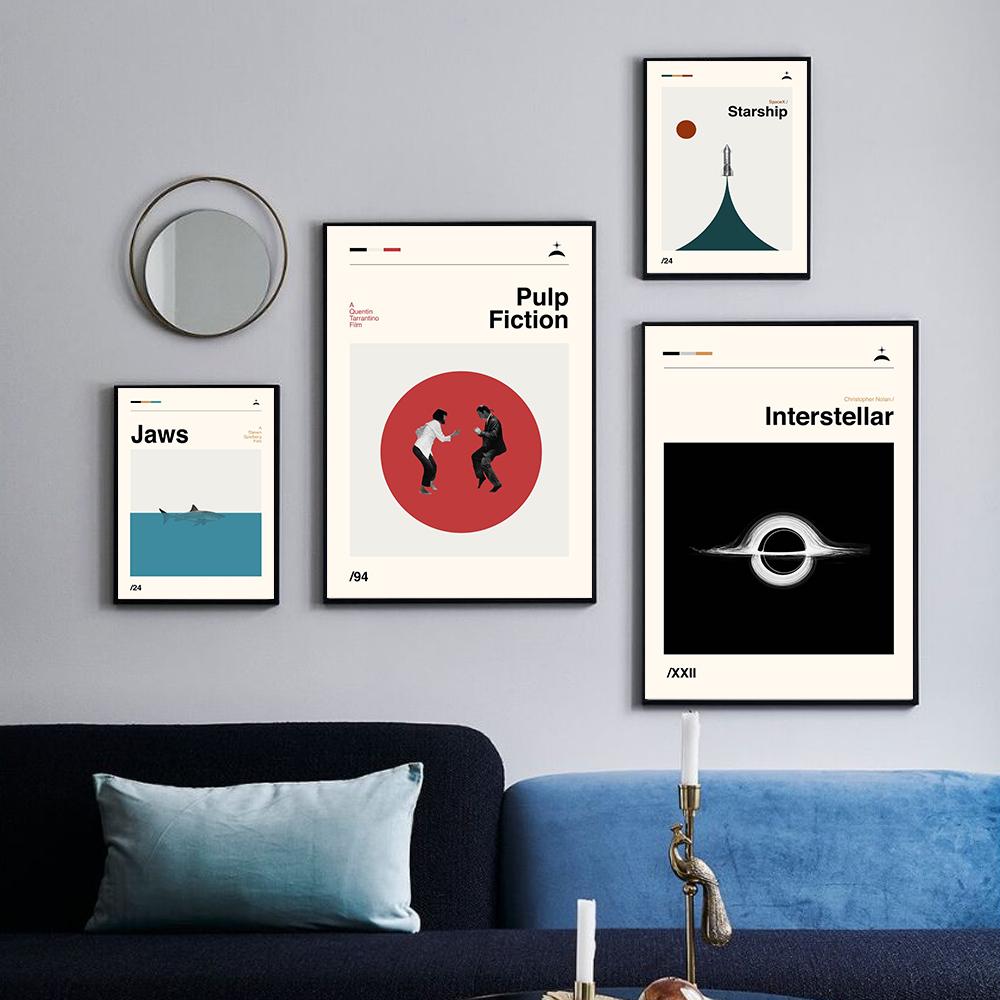 

Абстрактный минималистский холст Живопись Современный скандинавский домашний декор Криминальное чтиво Плакаты и принты Безрамочные настенные росписи