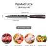 6 Styles Kitchen Chef Knives High Carbon Stainless Steel Sharp Boning Steak Knife Slicing Chef Knife Kitchen Cooking Tool