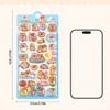 Vibrant Crystal Stickers Showcasing Playful Cartoon Capybara Safe For Youngsters Art Activities And Fun