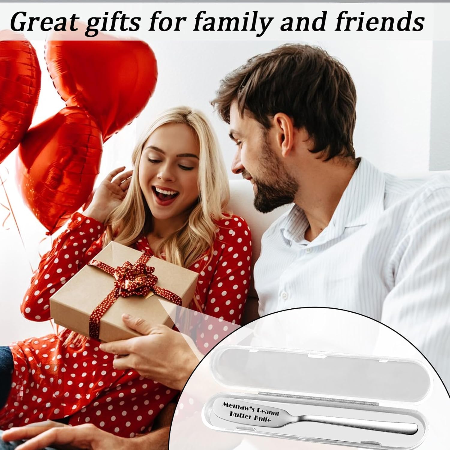 Funny Memaw s Peanut Butter, Personalized Engraved Peanut Butter Spreader Cheese Knives, Novelty Anniversary Christmas Gifts for Sandwich Bread Toast