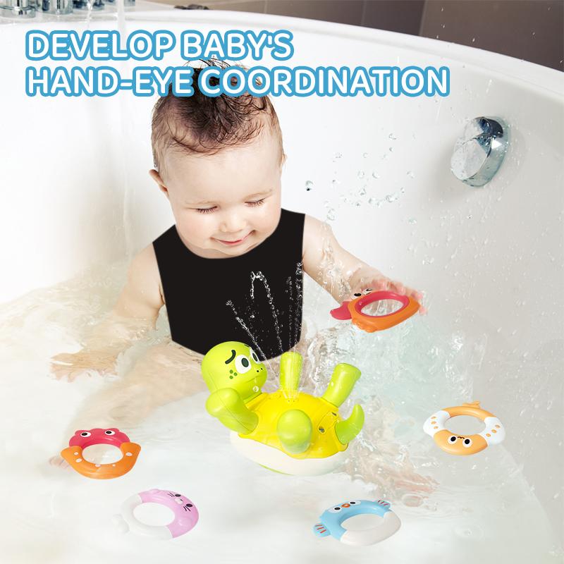 Elektryczna Żółw Rozpylający Wodę Zabawki Żółwie Uroczy Pływający Żółw Łazienka Zabawki do Kąpieli Interaktywne Rodzic-Dziecko Dla Dzieci Zabawy w Wodzie