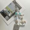 Mobile Phone Lanyard Faux Pearl Beads Shell Cat Charm Camera Hanging Rope Versatile Decorative Backpack Pendant