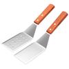 Stainless Steel Spatula And Grill Scraper Non Stick Durable Barbecue Cooking Tools Pizza Shovel Pancake Beef Bbq Utensils