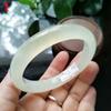 Xiuyan Jade Eis Durchscheinend Weißes Armband - Hochwertige Natürliche Jade