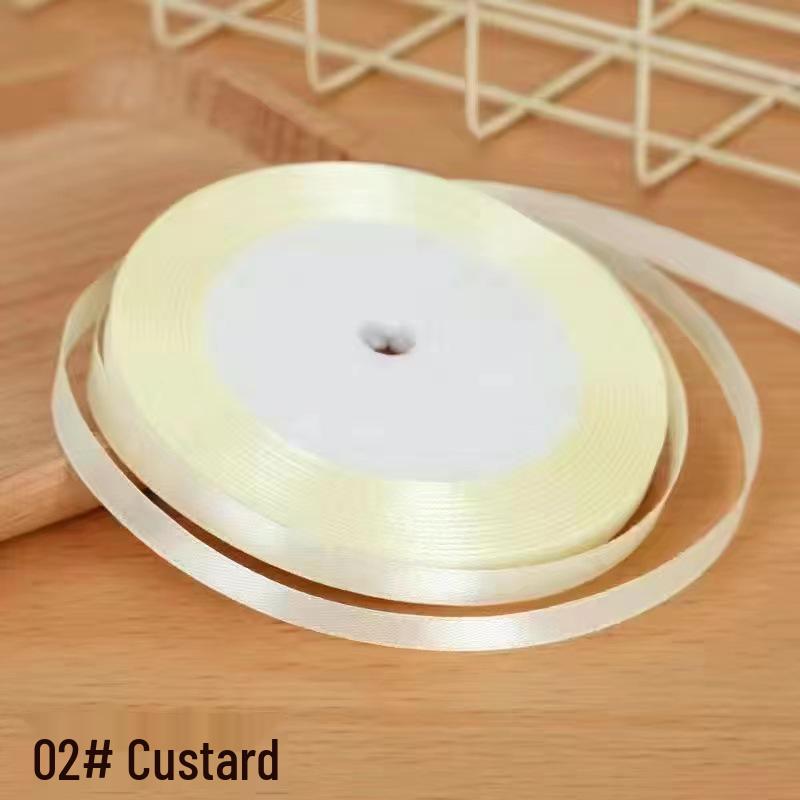 Panglică împletită din satin auriu de 1 cm, bandă de pânză de mătase de 10 mm pentru ambalaje de Crăciun și împachetarea cadourilor