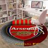 1pc A-Arsenal Carpet, Round Rug, Comfortable, Suitable for Entryways, Living Rooms, Office, And Bedrooms, Christmas Decoration