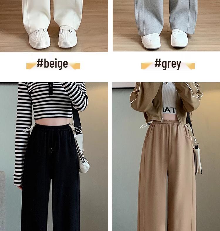 Maternity Banana Pants: 2024 Spring/Autumn Drapey, Floor-Length, Wide-Leg Sweatpants for Active Moms