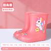 Children's rain boots boy toddler baby child water shoes waterproof and non-slip bundle mouth velvet outdoor lightweight cartoon rain boots
