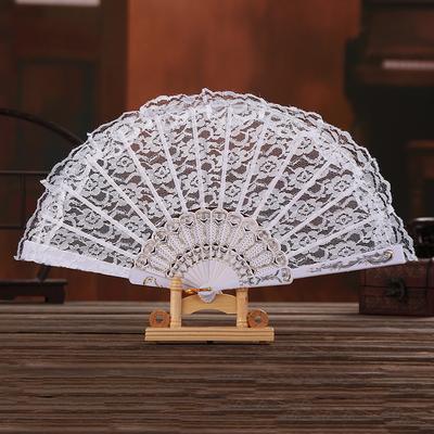 Fun Fan Dance Folding Fan Wing Chun Fan Performance Props Plastic Fan Single Layer Orchid Fan Lace Fan Fan
