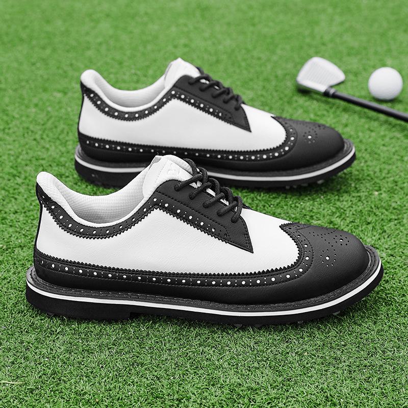 

2025 новые профессиональные туфли для гольфа высокое качество мужские повседневные туфли низкий верх деловые кожаные туфли британские трендовые туфли 47