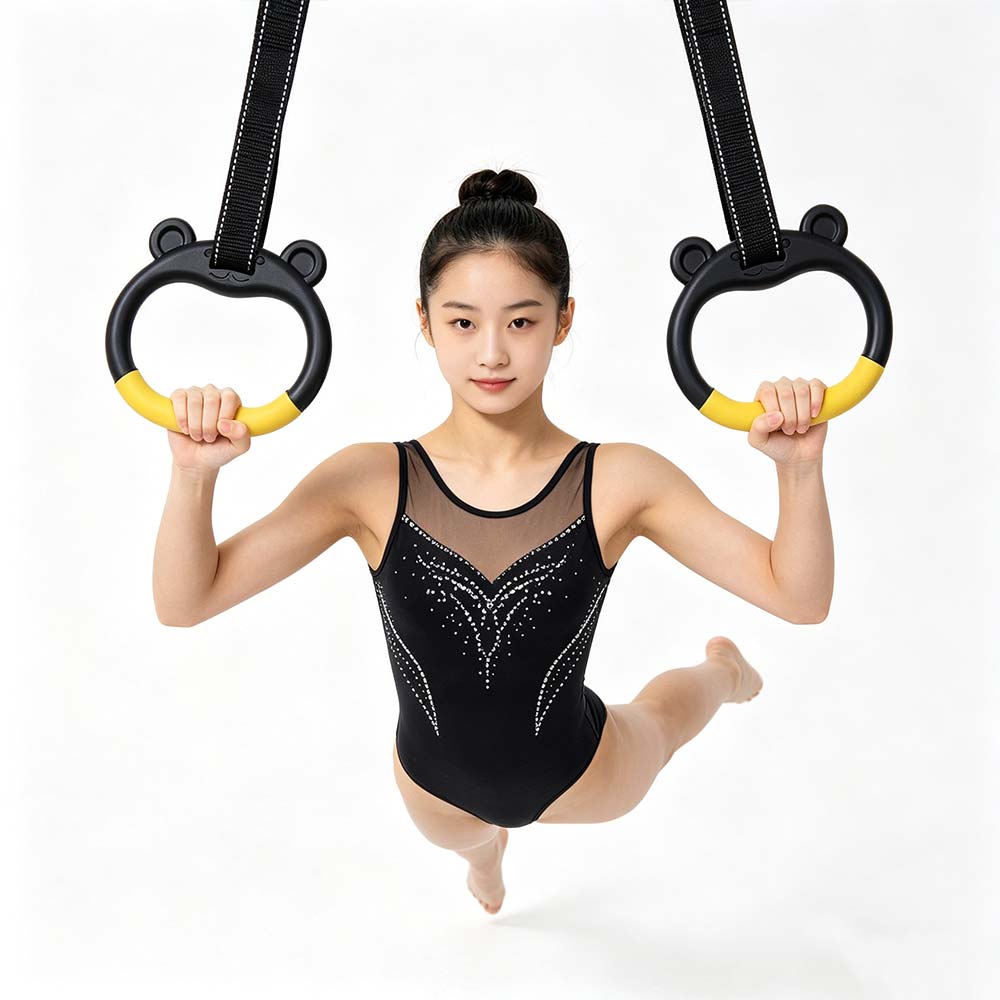 Durable Gymnastic Rings With Straps Fitness Exercise Ring Gym Ring Pull Up Bar  Fitness Training