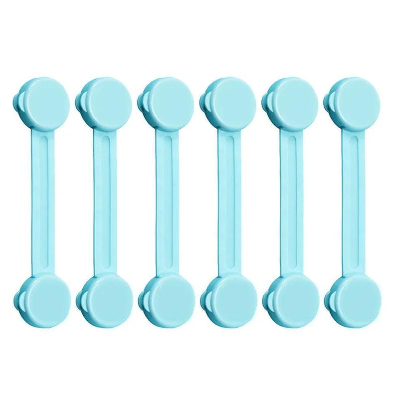 4/6Pcs/Lot Child Lock Protection Of Children Baby Drawer Anti-opening Cabinet Door Refrigerator Anti-pinch Safety Lock Buckle