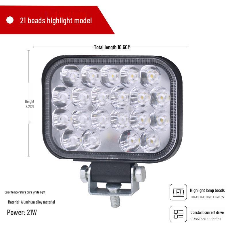 Super Bright Electric Motorcycle LED Headlight for Battery Car & Tricycle, 12V-60V