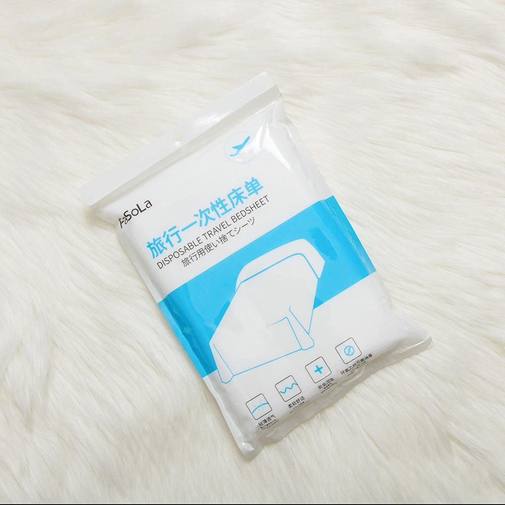 

Портативная одноразовая водонепроницаемая антигрязная простыня для путешествий белый