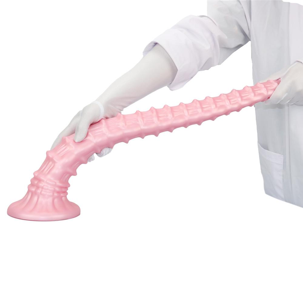 60cm Extra Long Silicone Anal Snake - Unisex Stretching Toy for Advanced Play, Giant Horse Cock Design, Dual-Ended for Anal/Vaginal Use