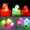 1Pc Born Baby Bath Time Toy Changing Color Duck Flashing LED Lamp Light Toys For All Ages