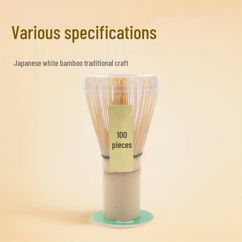 Chasen Matcha Brush - Japanese White Bamboo, 80-120 Tines, Tea Ceremony Tool. Several Tines
