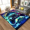 3D Gaming Rug, Retro Controller Carpet Large Area Rug, Soft Durable Floor Mat for Living Room Bedroom Game Room Decor