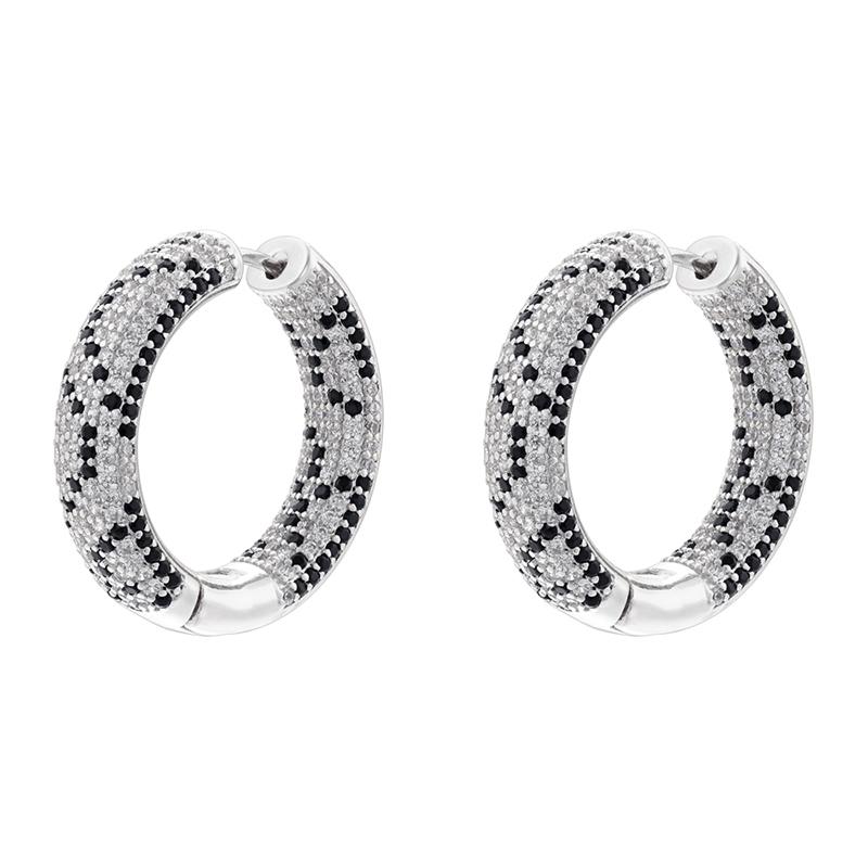 ZHUKOU 4 styles of earrings/studs with zirconia and snake motifs Atmospheric and glamorous earrings for women: VE1321-VE1324