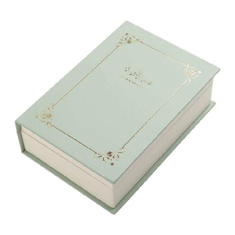 

Book PU Leathers Velvets Jewelry Organizer Travel Jewelry Box Necklace Stand зелений