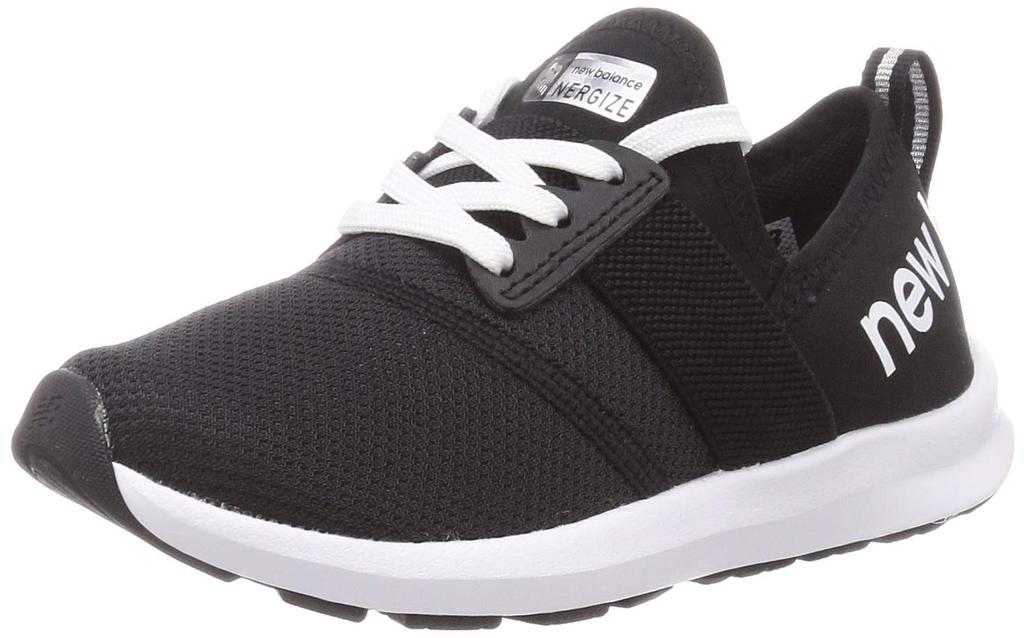 New Balance NB NERGIZE GIRLS Elastic GBK Size Medium (YPNRG) Kids' Lace-Up Sneakers, Kids/Junior Shoes, Lace, Lightweight, (BLACK), 17.5 cm,