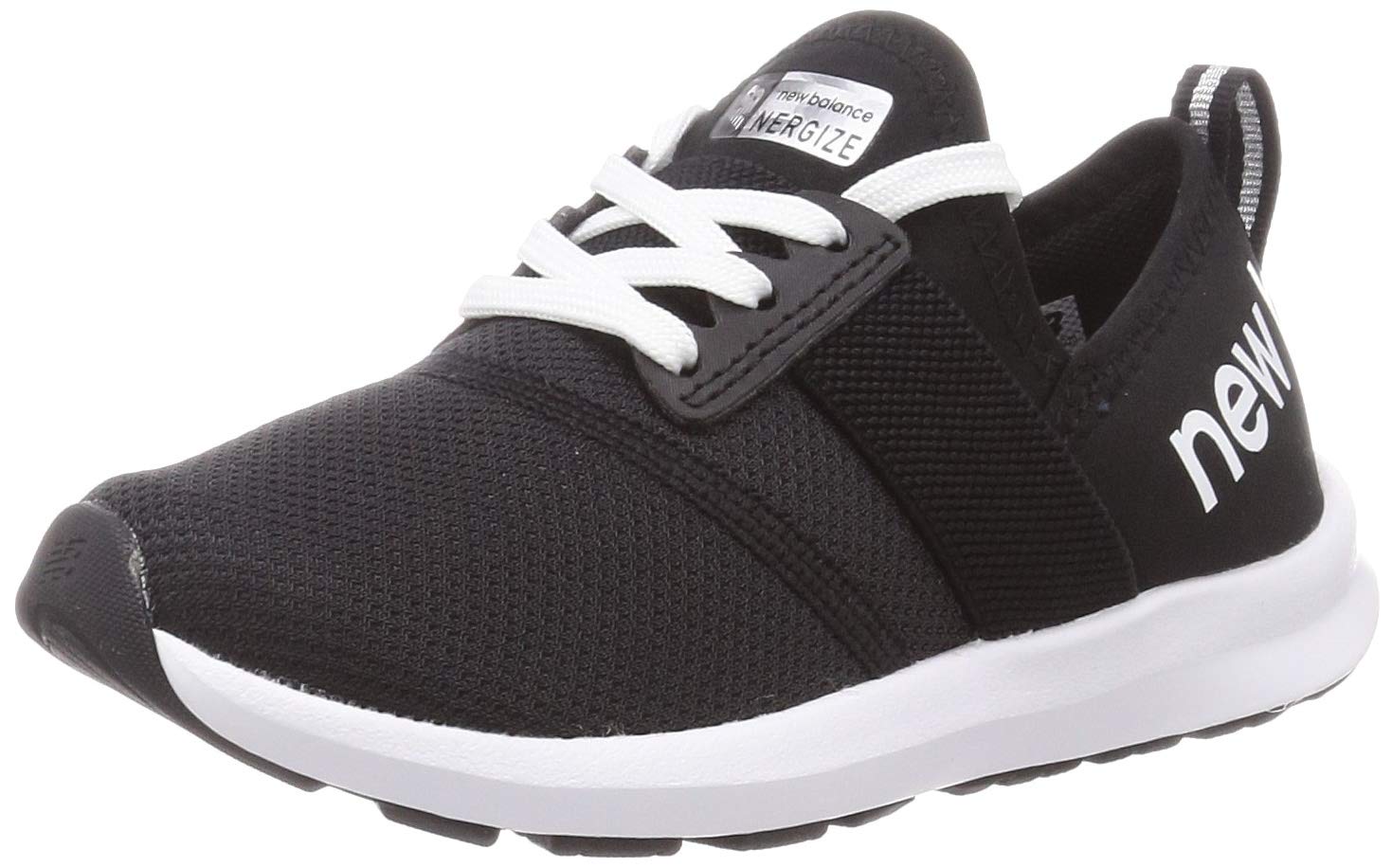

New Balance NB NERGIZE GIRLS Elastic GBK Size Medium (YPNRG) Kids Lace-Up Sneakers, Kids/Junior Shoes, Lace, Lightweight, (BLACK), 17.5 cm,